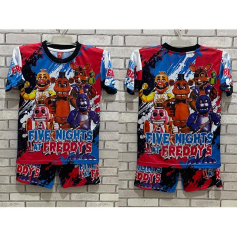 SETELAN ANAK KARTUN FIVE NIGHT AT FREDDYS PRINTING MURAH