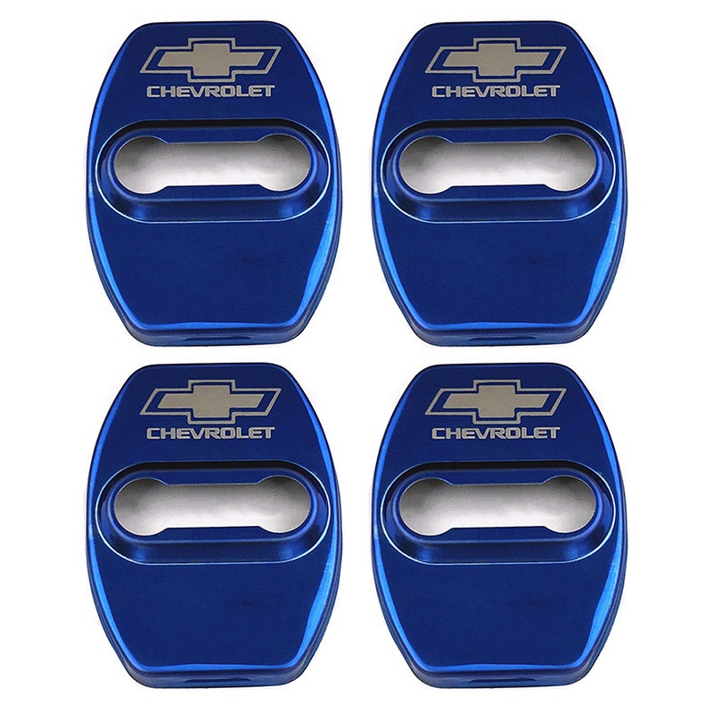 4pcs / Set Case Pelindung Kunci Pintu Mobil Bahan Stainless Steel Untuk Chevrolet Aveo Cruze Optra Sonic Nabira