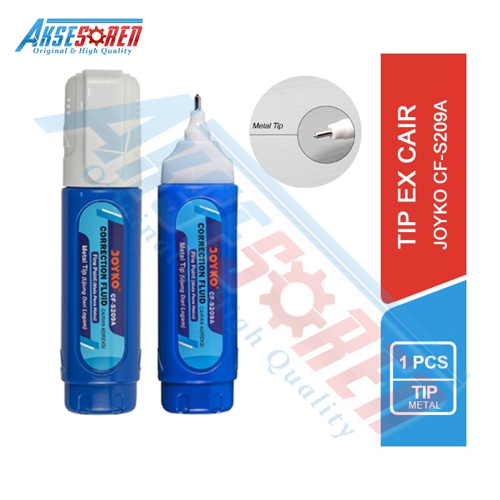 

Tipe X Cair Joyko [CF-S209A/1 Pcs] / Corection Tape / Tipe Ex Fluid / Tip Ex