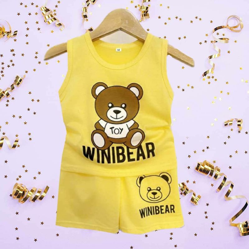 Setelan anak peremuan/ laki-laki / Baju anak perempuan & laki- laki / Baju anak 1-7 tahun-Wini Bear