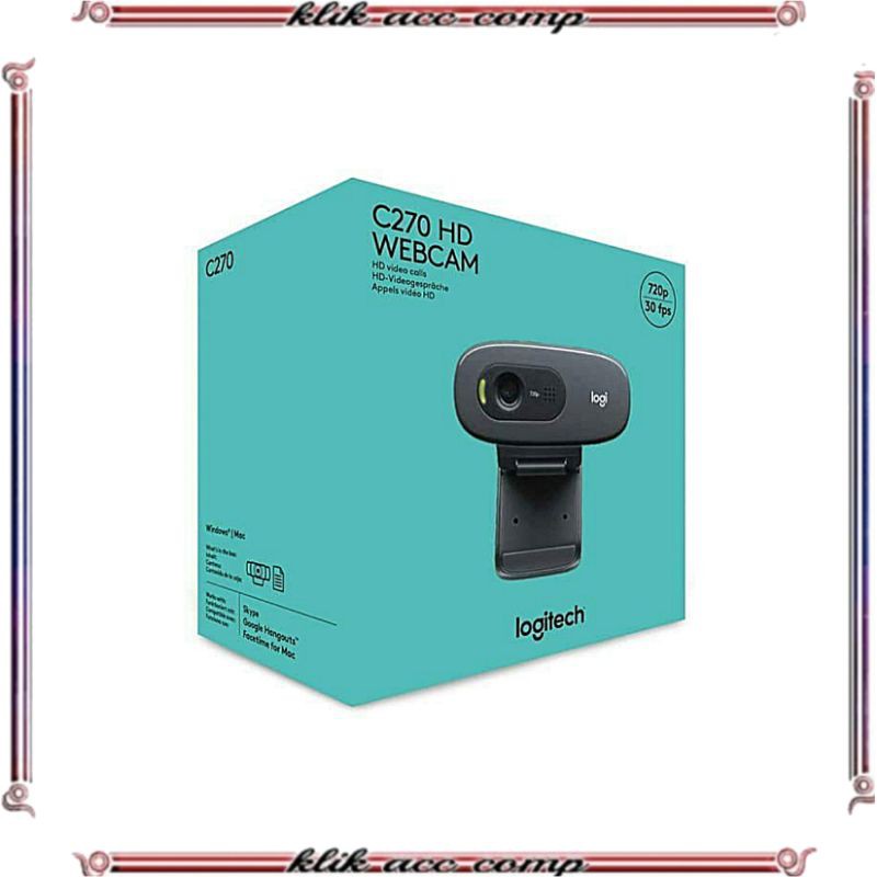 Camera Webcam Logitech C270 / kamera laptop pc / webcame logitech ori