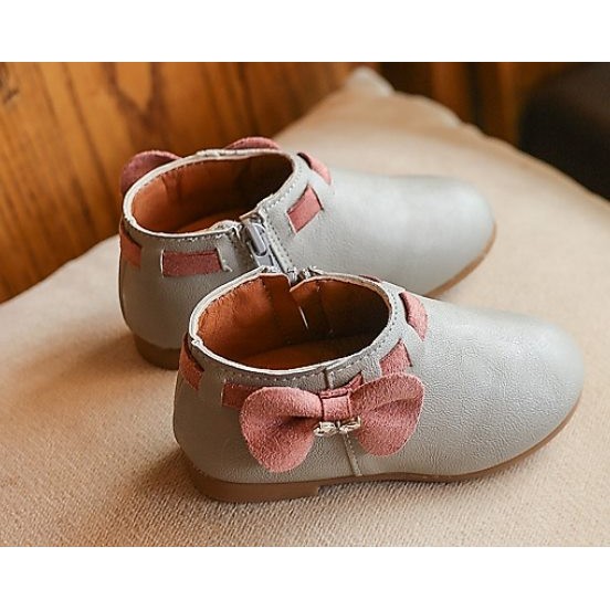 Ribbon Lining Grey Shoes (XM-15)