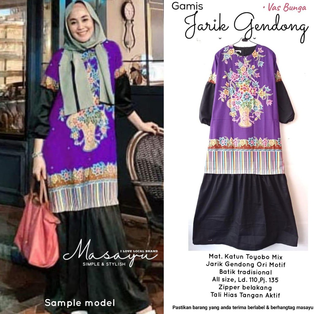 Gamis  jarik gendong batik solo gamis cantik