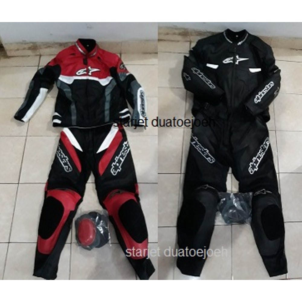 Wearpack Semi Balap Road Race Cornering Jaket dan Celana Alpienstar Full Protector Bonus Sliding Pad