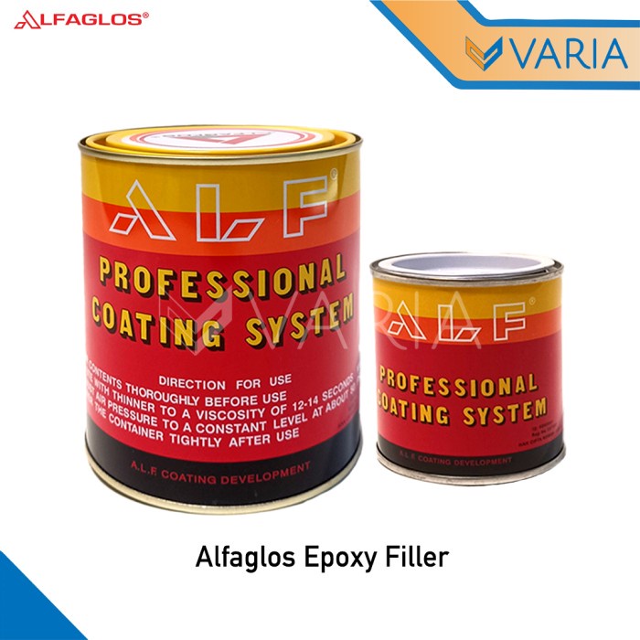 Alfaglos Epoxy Filler 1 kg Cat Dasar Primer + Hardener