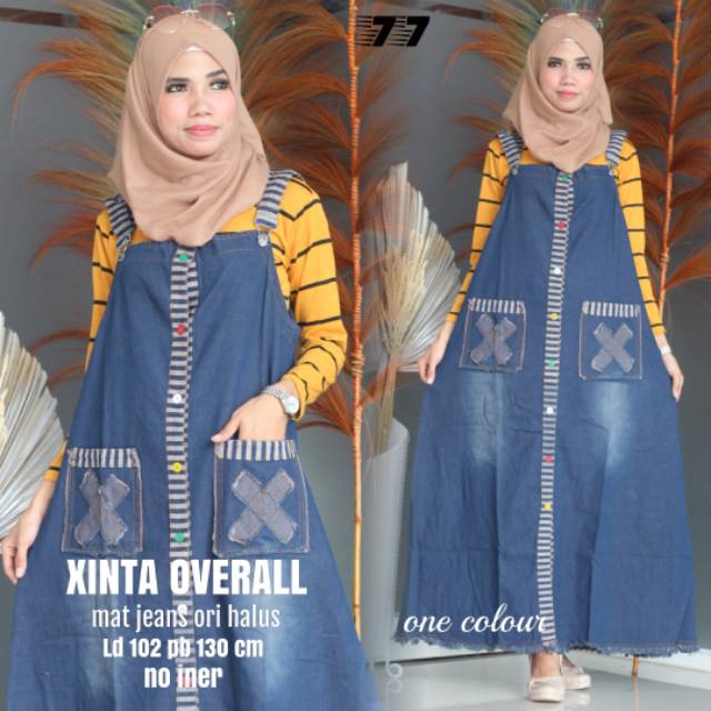 OVERALL XINTA JEANS ORI BISA COD