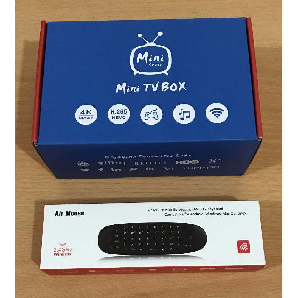 Android TV Box T95X 4K Full HD Ram 2GB Android 6.0 + Air Keyboard