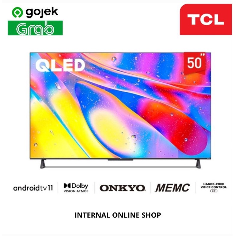 TCL 50Q725 Smart TV 50 Inch 4K UHD QLED Android TV Garansi Resmi