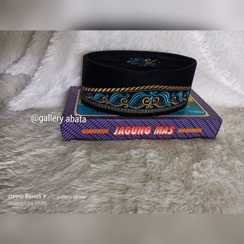 Peci anak bordir peci anak hitam