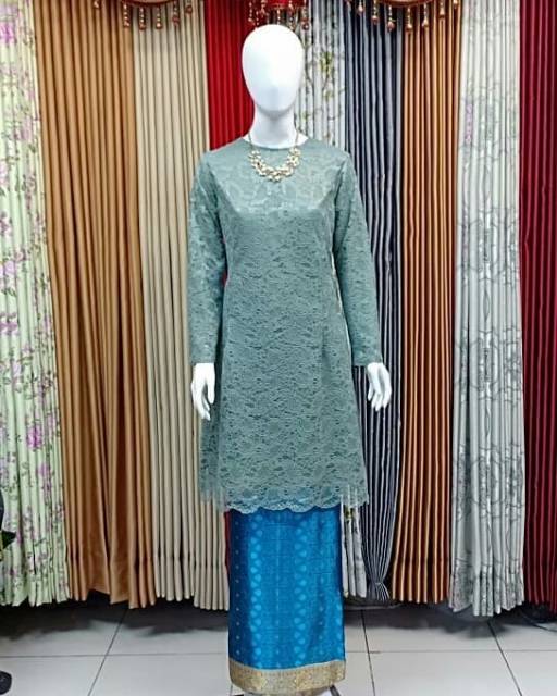 Set baju kurung brokat non gliter