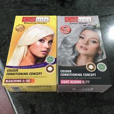 TBI Pewarna Rambut Halal Cultusia Bleaching Powder Silver Hair Platinum