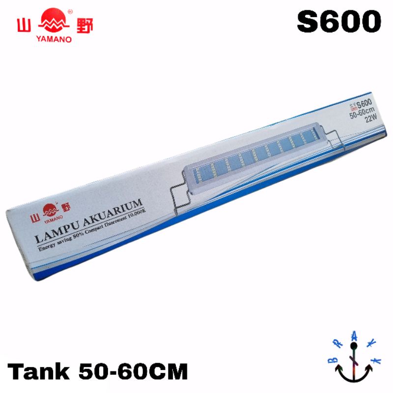 Lampu LED Aquascape yamano S 600 Aquarium 50 - 60cm