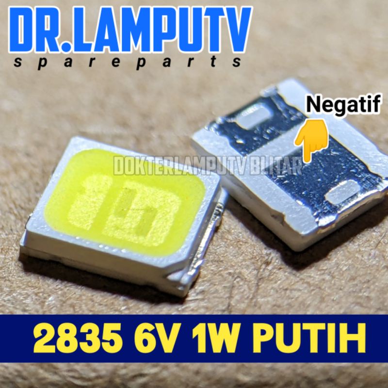 LAMPU LED SMD 2835 6V 160MA PUTIH 100PCS LG ESSENTIAL DOKTERLAMPUTV