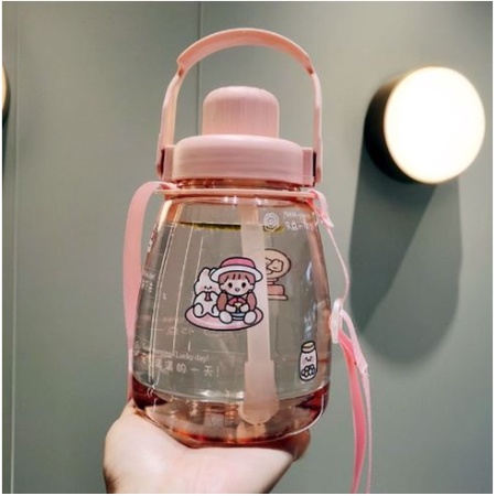 Botol Minum Anak Big Belly Water Children Cup Bottle + Sticker 1100ml H486