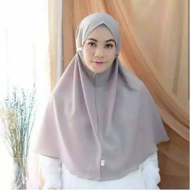 Jilbab instan tali ikat belakang