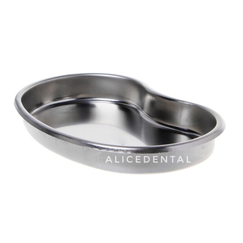 Dental tray ginjal curve curved lengkung stainless steel kidney nampan baki instrumen neirbeken nierbekken instrument gigi nierbeken