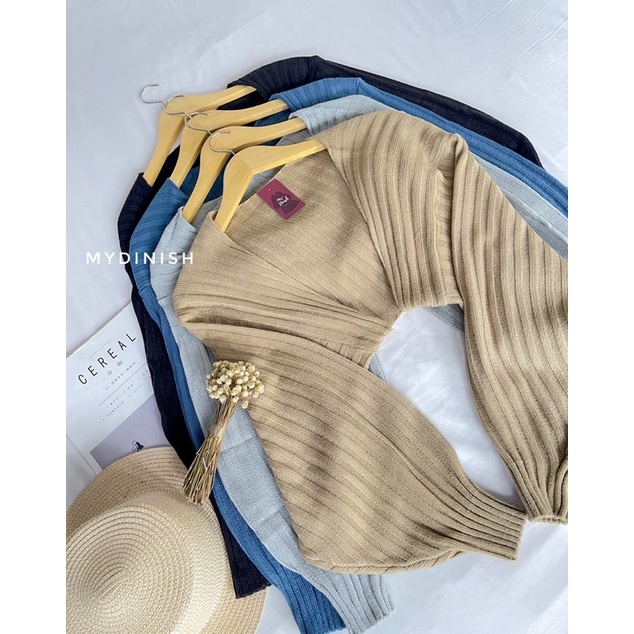 Lupi Crop - Cardigan Wanita Rajut Terbaru