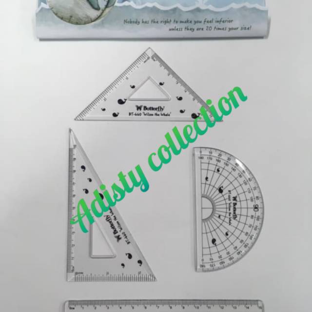 

Penggaris Set Butterfly BT-660 isi 4 pcs