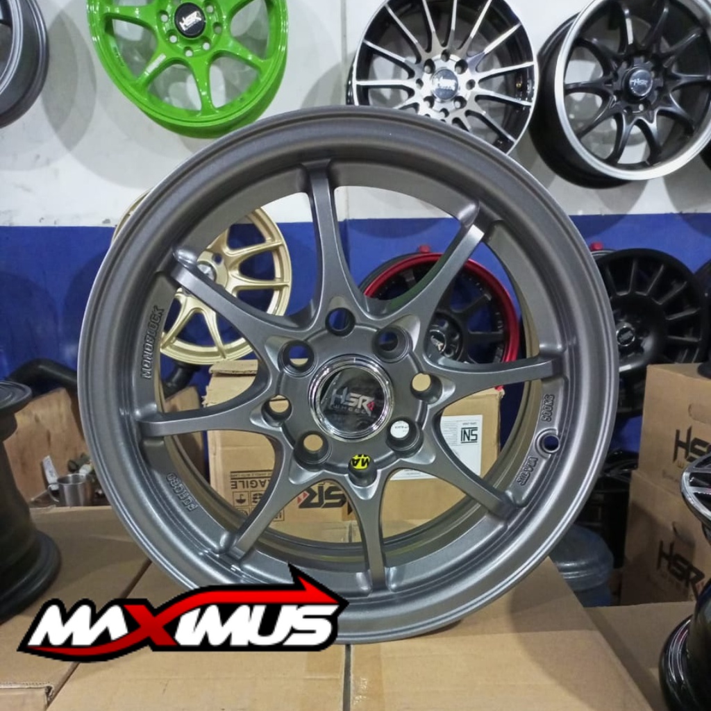 Velg Mobil Vios Yaris Avanza Xenia Brio Type HIROSHIMA R14 Ring 14 HSR WHEEL