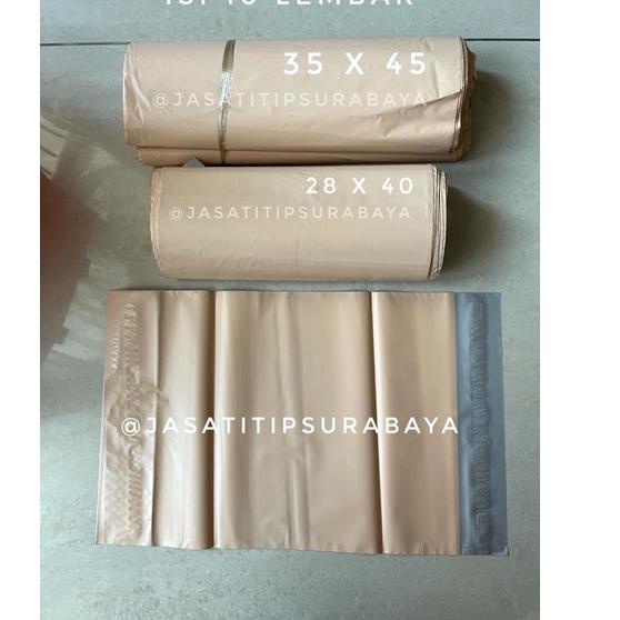 

ロ [READY STOCK] 35x45 28x40 25x35 Polymailer Nude / Cokelat Polybag Kantong Amplop Plastik Packing //76WBF Diskon harian
