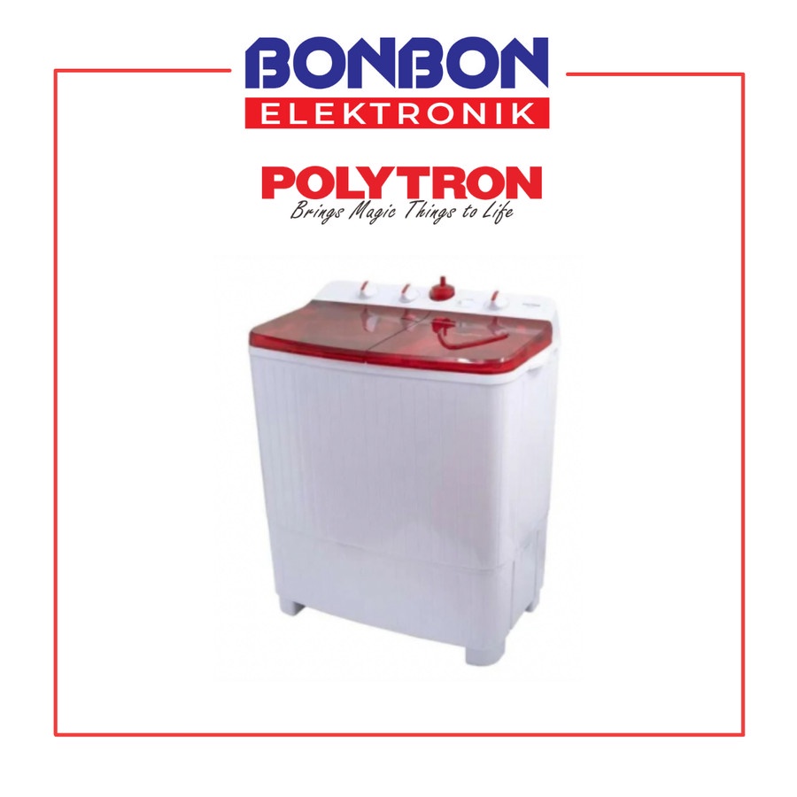 Polytron Mesin Cuci 2 Tabung 7.5KG PWM 751R / PWM751 / 751 R