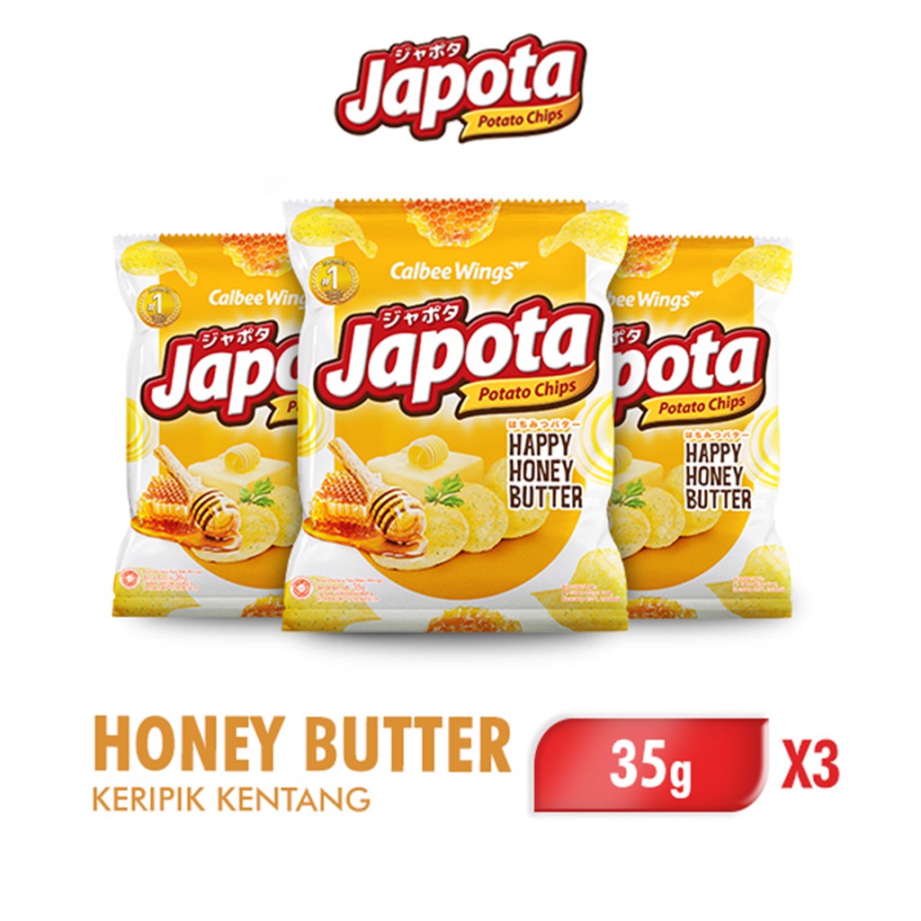 

Japota Keripik Kentang Happy Honey Butter 35 gr x3