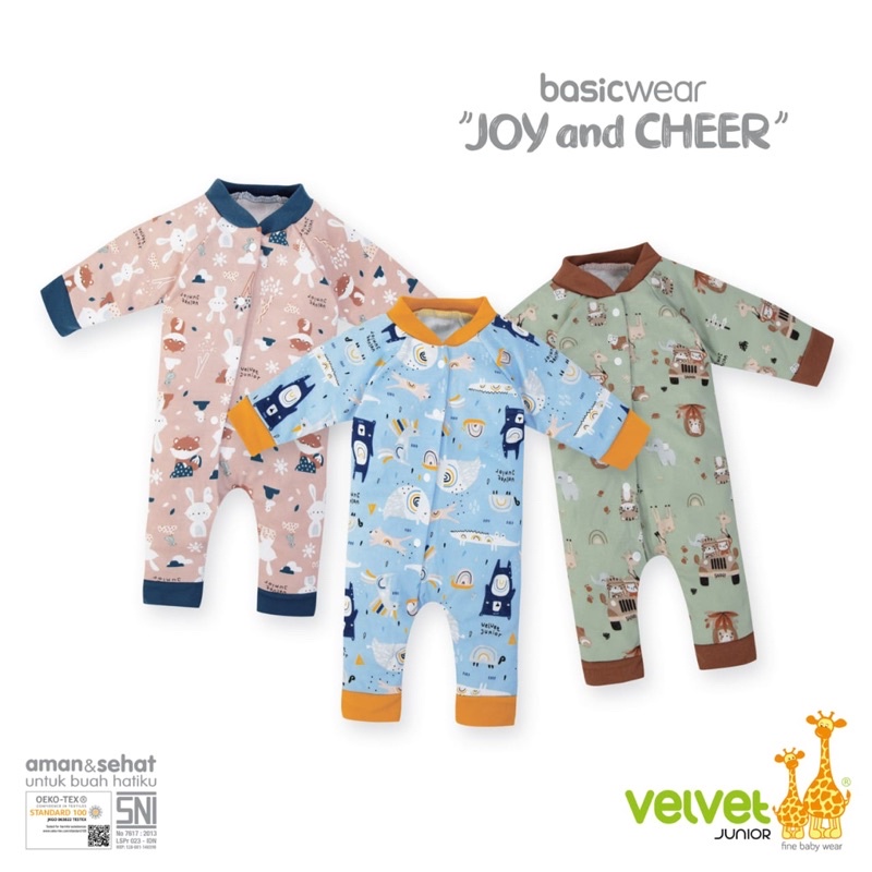 Velvet Baju Kodok (Satuan) Panjang / Sleepsuit Bayi Newborn