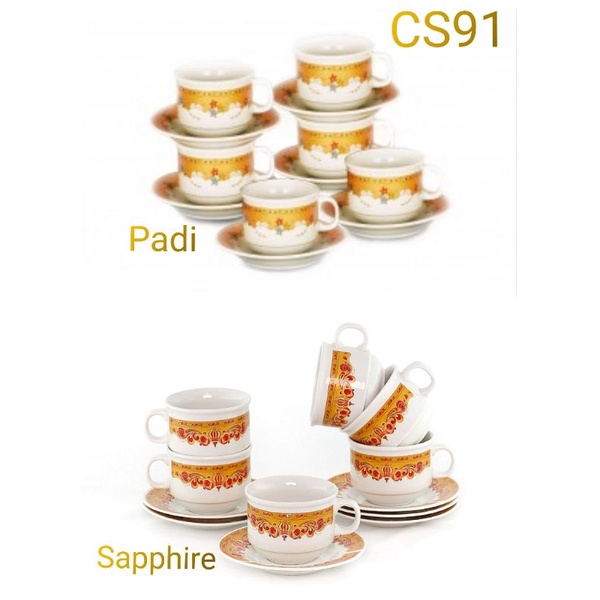 Vicenza Teaset/Cangkir & Lepek/ Cup & Saucer CS91