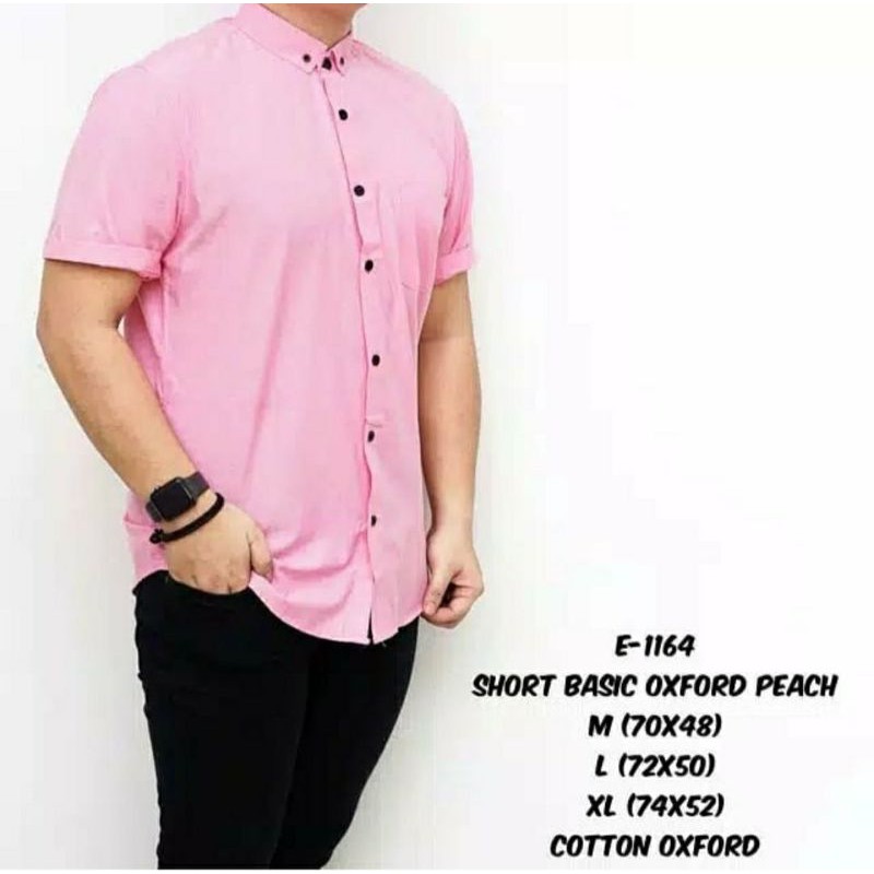 KEMEJA PRIA BOYI TOP MAN LENGAN PENDEK KASUAL FORMAL KERJA PUTIH HITAM NAVY GREY