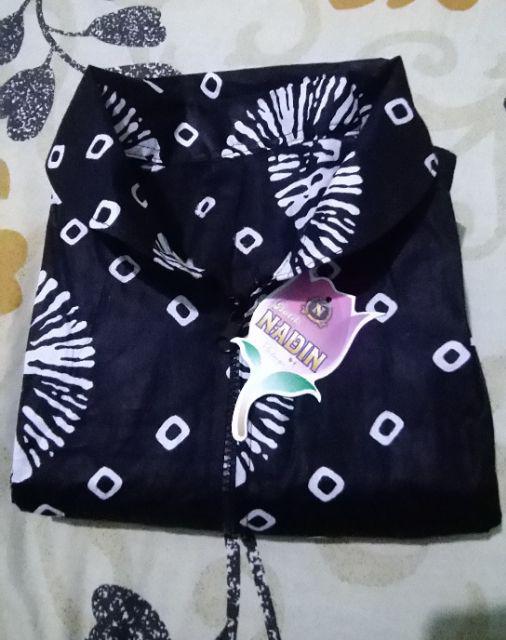 Batik Wanita Outer Monokrom Motif Hitam Exclusive Premium