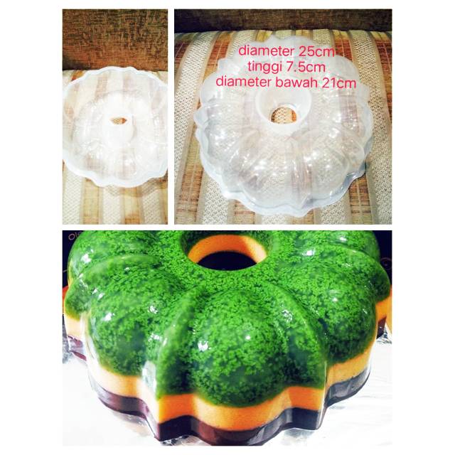 cetakan puding lumut / agar / jelly america besar