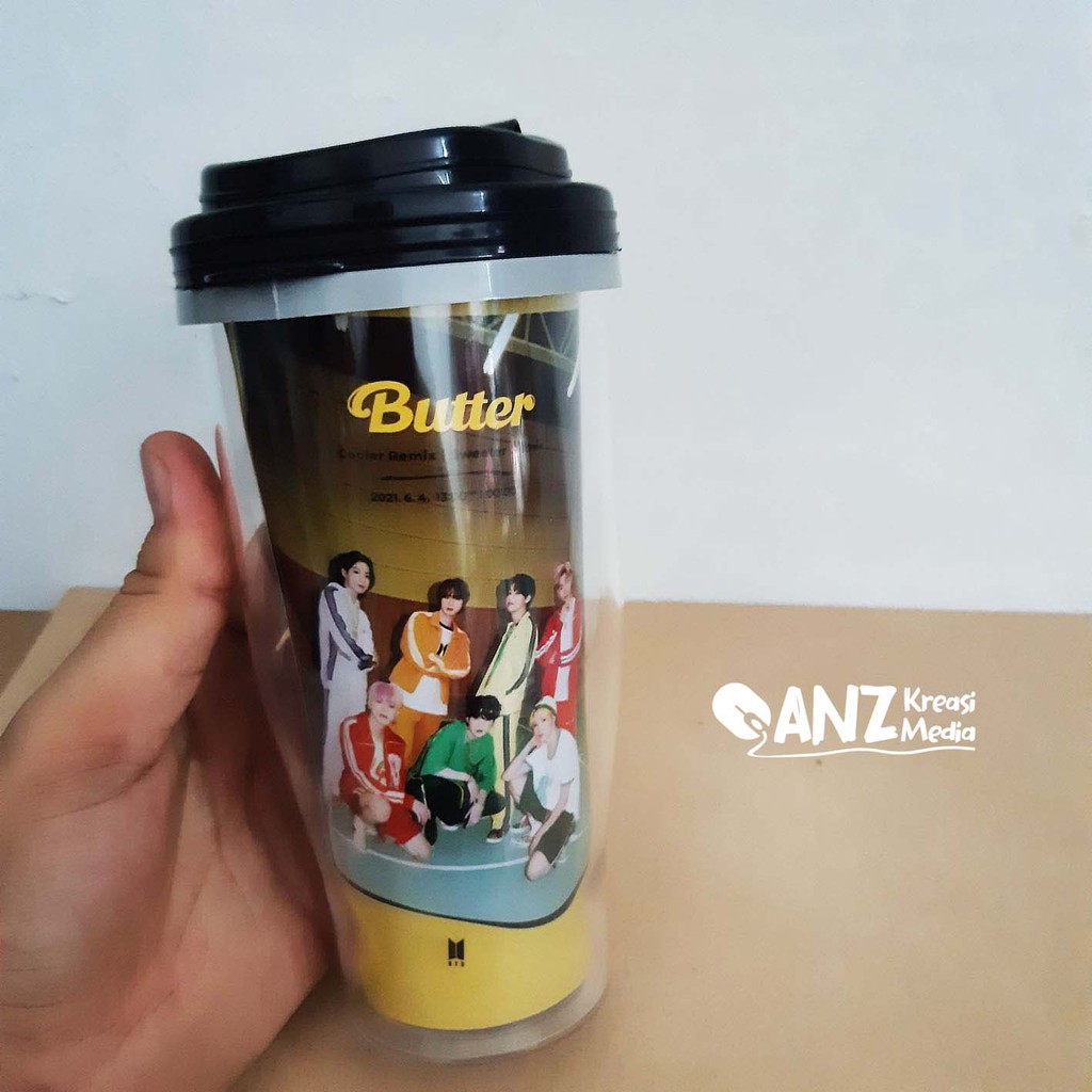 Tumbler BTS BUTTER - Merchandise Botol Minum KPOP Murah