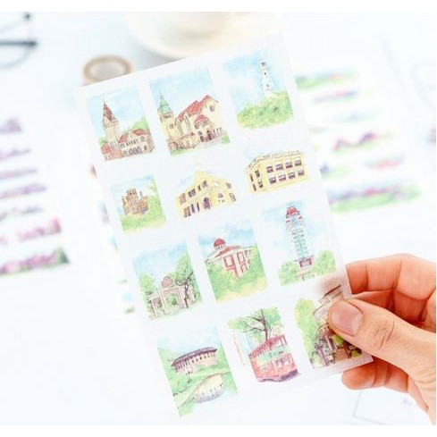 Waterolor Diary Deco - Dream House (6pcs)