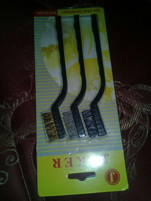 Sikat Kawat Mini Set 3 Pcs - Sikat Kawat Set 3 In 1