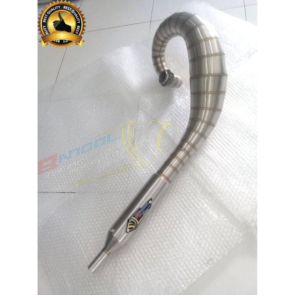 Knalpot Rx King Lobster Telo Stainless Las Argon Cacing Yamaha Rx-King