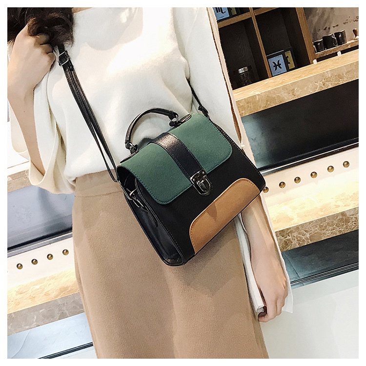 TM-71 tas selempang jinjing kotak retro sling bag wanita import korea jepang