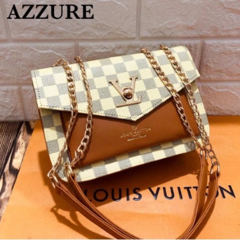Tas Slempang Wanita Tas Slempang Rantai Gold elegan
