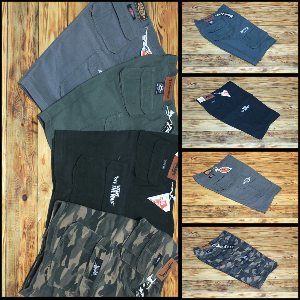 CARGO PANTS CELANA CARGO PENDEK GUNUNG BAHAN PRIA DISTRO MURAH twenty two, metal, haiking, trafeling
