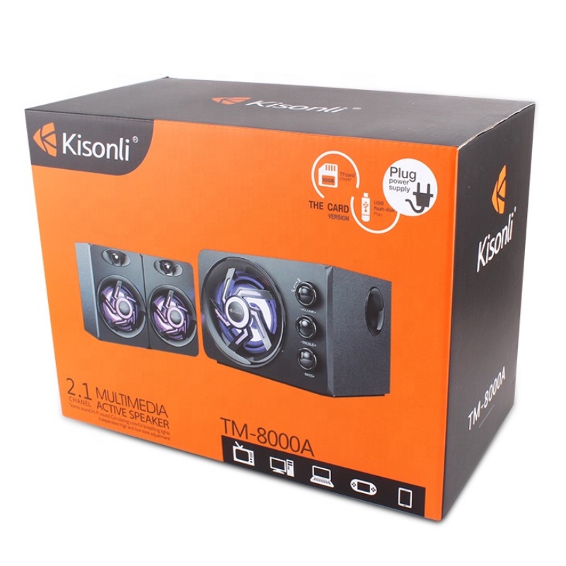 Speaker Aktif 2.1 Subwoofer Kisonli TM-8000A Bluetooth Komputer / Laptop