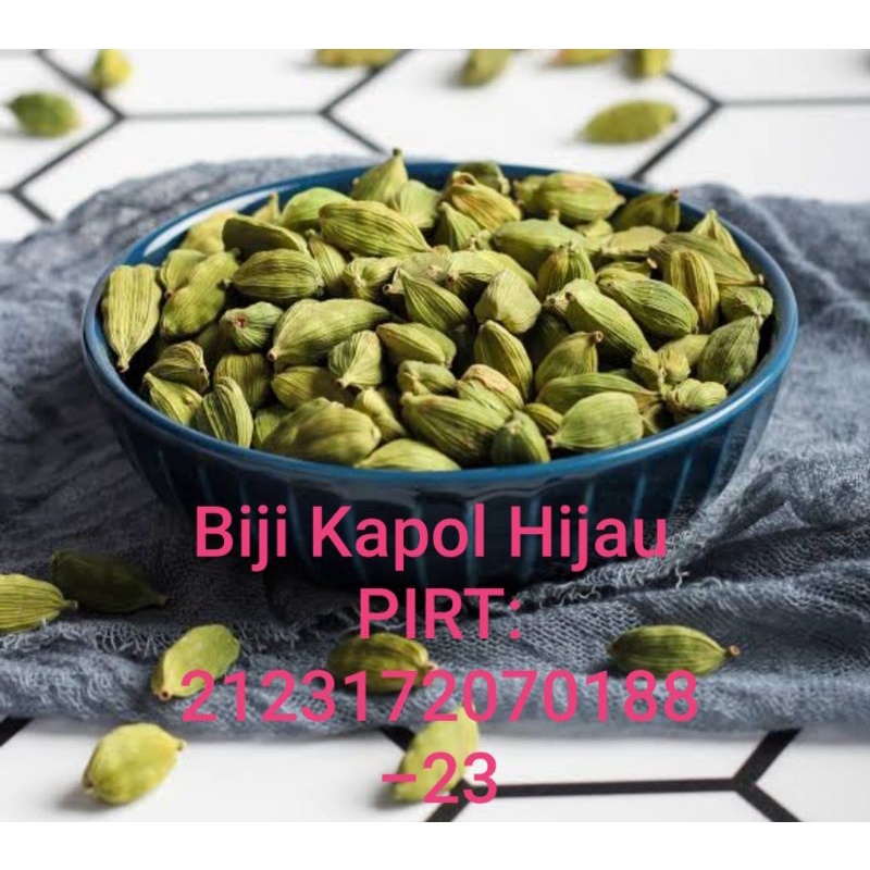 

Green Cardamon / Kapulaga Hijau / Kapulaga Sebrang India