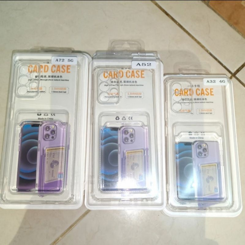 Samsung A32 4G A52 A52s 5G A72 soft case ultra clear slot kartu Premium