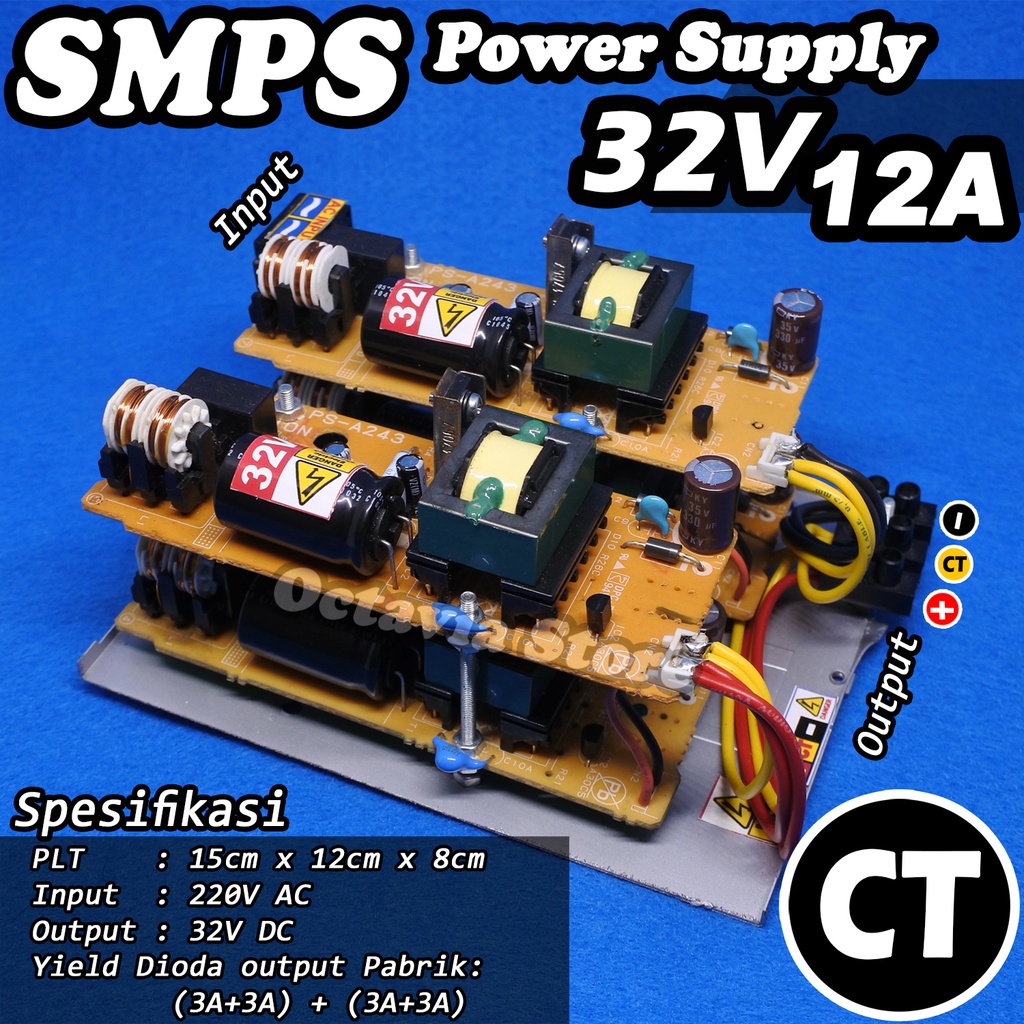 adaptor power supply SMPS 15V 24V 32V 39V 42V 45V 55V CT &amp; NON CT