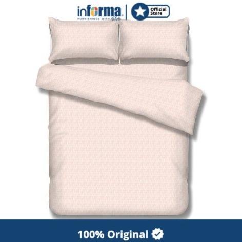 INFORMA - SPREI SET- SHEET SET MICROFIBER EMBOSS (C) PEACH