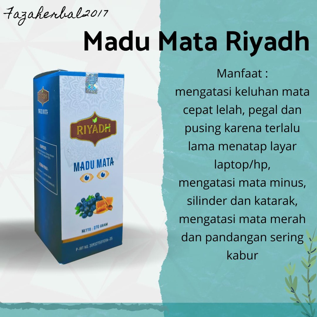 Madu Mata Madu Plus Blueberry