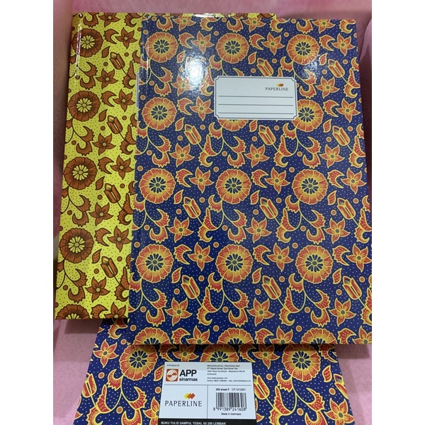 

Buku Hardcover FOLIO isi 200 lembar PAPERLINE/ 200's / sampul tebal