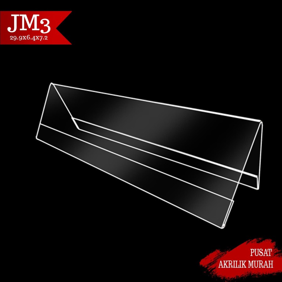 

Papan nama acrylic - display acrylic - sign holder acrylic -jm003