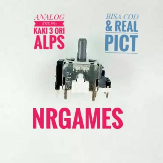 ANALOG STIK PS3 KAKI 3 ORI ALPS / TOMBOL ANALOG STICK PS3 KAKI 3 HITAM ORI CODE