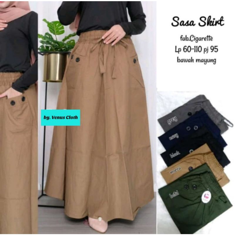 Sasa skirt / Rok panjang bawah mayung