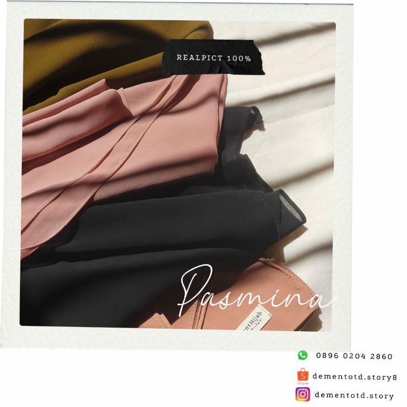 Pashmina Ceruti Babydoll Premium/ Jilbab Pashmina