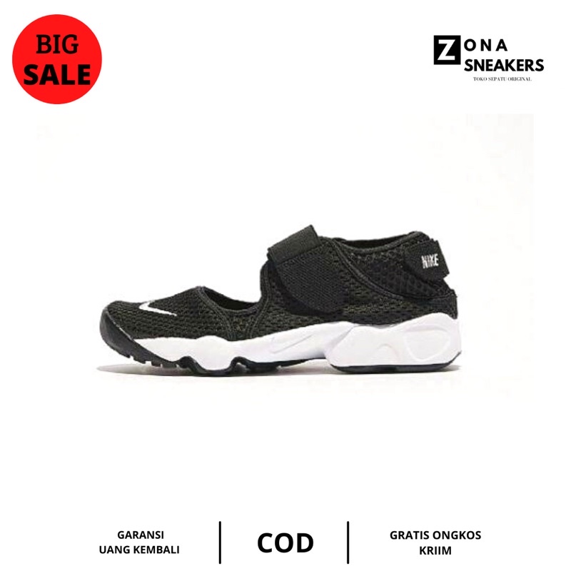 NIKE AIR RIFT BLACK SOLE WHITE || SEPATU NIKE 100% ORIGINAL
